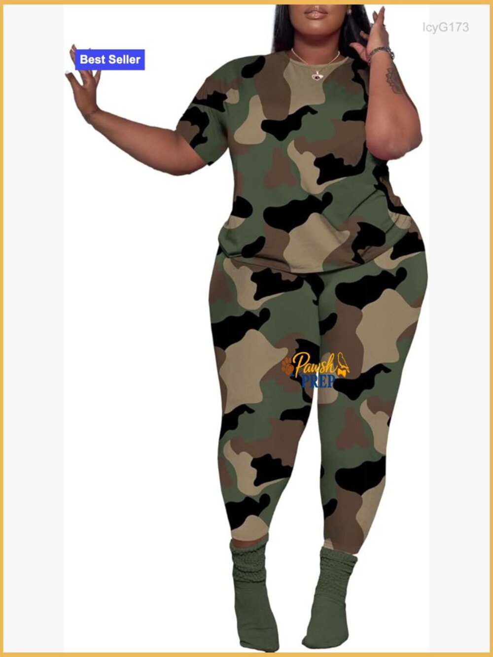 Plus Size 2 Piece Tracksuit Set Short Sleeve Activewear